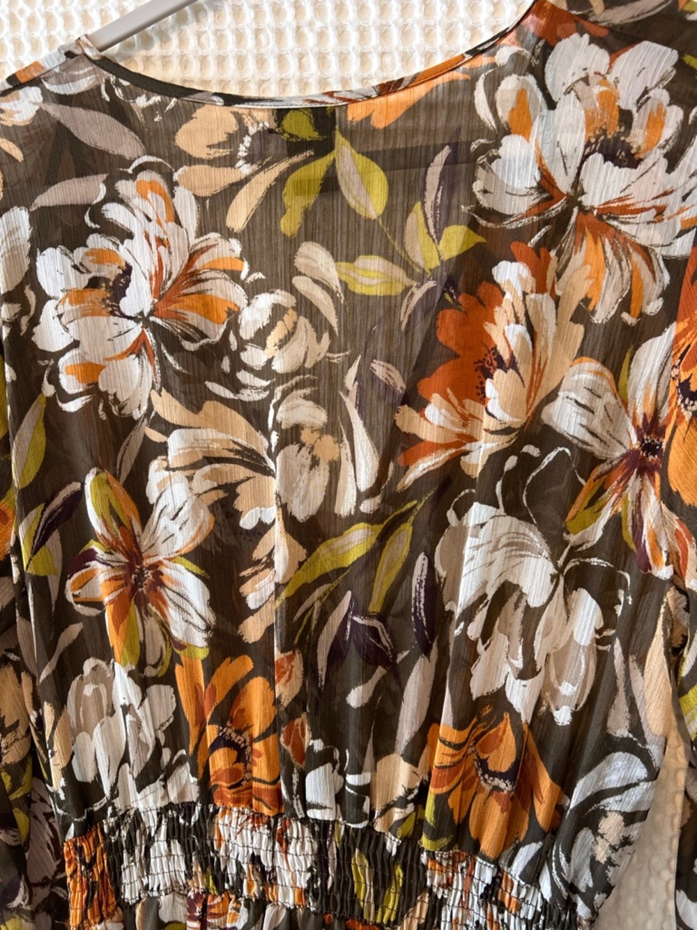 Kate & Lili Brown Floral Long Sleeve Maxi Dress - Picture 7 of 8